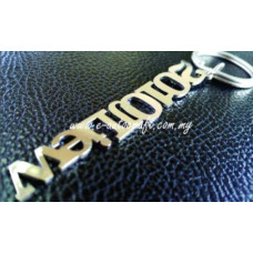 Key Chain Silver Gloss <br> Laser Cut<br>KC/SG_01